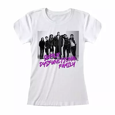 Buy Umbrella Academy - Black And White Photo Womens White Fitted T-Shirt - K777z • 10.95£