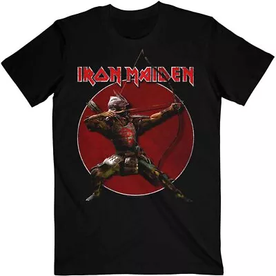 Buy Iron Maiden Senjutsu Eddie Archer Red Circle Official Tee T-Shirt Mens Unisex • 17.13£