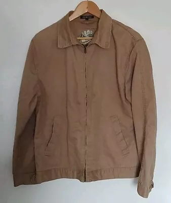 Buy Jacket Mens Size Large Beige Chino Material Summer Layering Thin • 9.99£