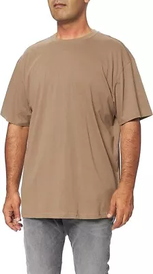 Buy Urban Classics Men's Heavy Oversized Tee T-Shirt Top Wide Cut Dark Khaki Size L • 7.99£