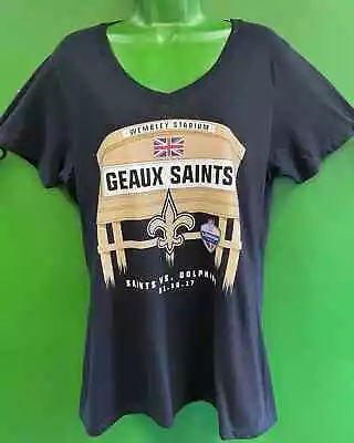 Buy NFL New Orleans Saints Fanatics London Games 2017 T-Shirt Women's Large NWT • 18.74£