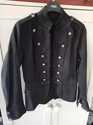 Buy Black Military Jacket Sz10 • 10£