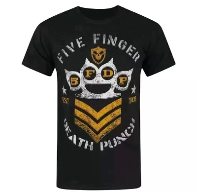 Buy Official Five Finger Death Punch T Shirt Zombie Killer Black Rock Metal Large  • 14.99£