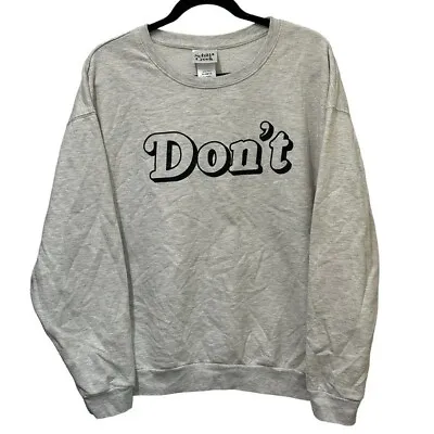 Buy Schitts Creek XL  Don't  David Rose Pullover Sweatshirt Top Gray Heather Cozy • 16.39£