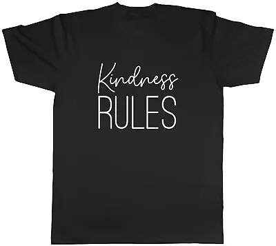 Buy Kindness Rules Script Writing Mens Unisex T-Shirt Tee • 8.99£
