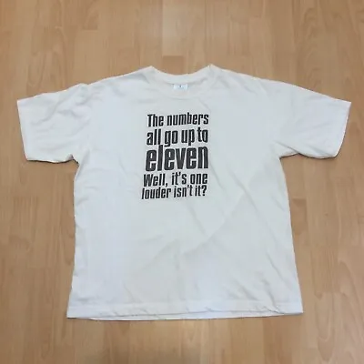 Buy Vintage Spinal Tap  Up To Eleven  Double Sided Quote/Slogan T Shirt - Size Large • 15£