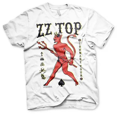Buy Officially Licensed ZZ-Top - Tonnage Tout Men's T-Shirt S-XXL Sizes • 17.75£