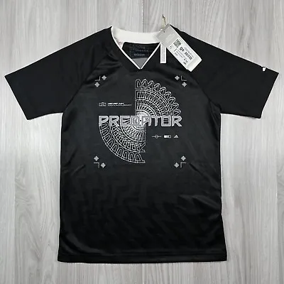 Buy Adidas T Shirt Boys Girls 9 - 10 Years Football Tee Predator Jersey Black Active • 10£