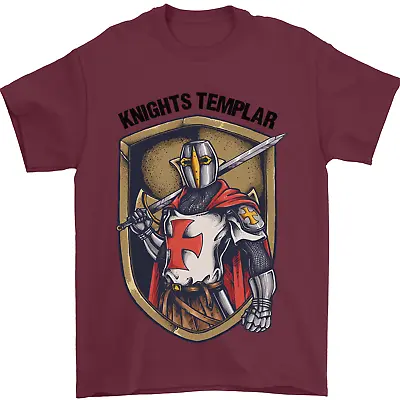 Buy Knights Templar St Georges Day England Mens T-Shirt 100% Cotton • 7.99£