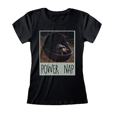 Buy Star Wars The Mandalorian  Power Nap T Shirt Official The Child Baby Yoda SALE ! • 6.99£