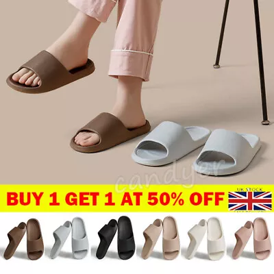 Buy Womens Mens Ultra Soft Summer Slip On Mule Slides Sliders Sandals Bath.Slippers- • 4.93£