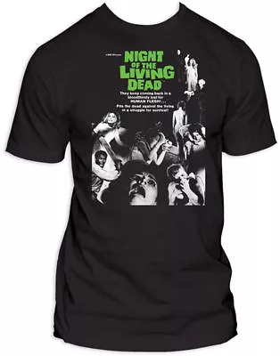 Buy NIGHT OF THE LIVING DEAD - Poster T-shirt - NEW - XLARGE ONLY • 24.81£