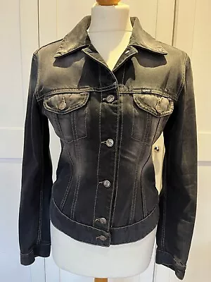 Buy Black / Dark Grey Faded GAS Denim Jacket Size M • 9.99£