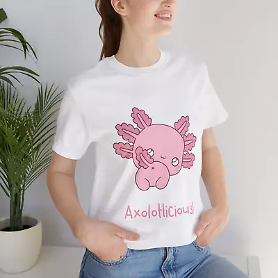 Buy Cute Kawaii T Shirt Harajuku Men’s Women’s Axolotl Funny Japanese Korean Anime • 14.99£