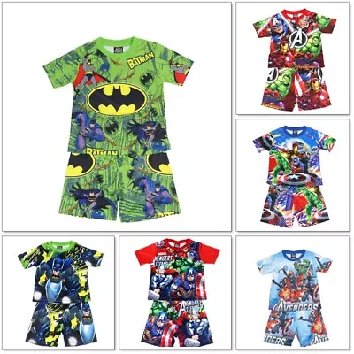Buy Avengers Marvel Hulk Spiderman Batman Thor Iron Man Boys Pyjamas 3-8 Years • 6.99£