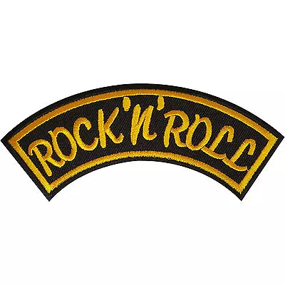 Buy Rock 'N' Roll Embroidered Patch Music Badge Iron / Sew On Jacket Bag And Clothes • 2.79£