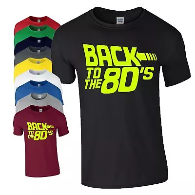 Buy Back To The 80's T Shirt Neon 80s Party Wear 1980 Fancy Dress 80 Gig Men Top • 6.99£