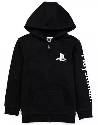 Buy PlayStation Kids Hoodie Zip Up Boys Games Logo Black Jumper Jacket • 12.99£