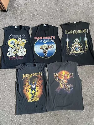 Buy Vintage Metal T Shirts Maiden Metallica Megadeth • 375£