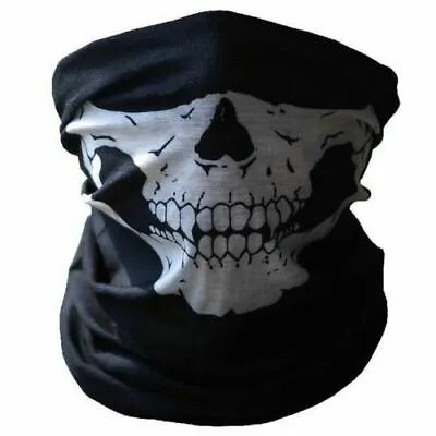 Buy BMX Bike Mask Skull Balaclava Or Snood Scarf Hood Warm Winter Ski Halloween • 3.85£