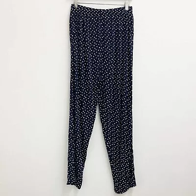 Buy Evans Navy & White Spot Pyjama Bottoms UK 14/16 • 12£