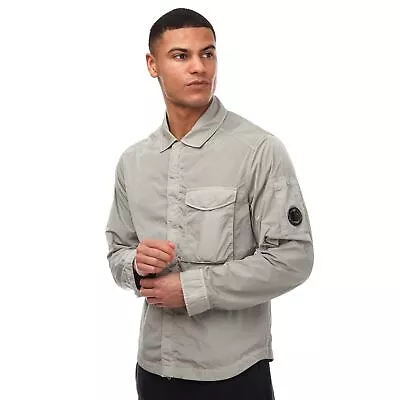 Buy Men's Shirt C.P. Company Chrome R Full Zip Overshirt In Grey • 340.99£