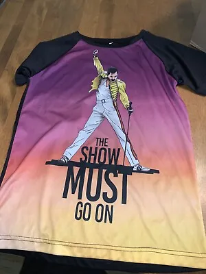 Buy Queen Women’s Tee Shirt S The Show Must Go On Freddie Mercury • 23.12£