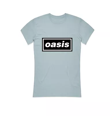 Buy Ladies Blue Oasis Logo Liam Noel Gallagher Official Tee T-Shirt Womens Girls • 16.36£