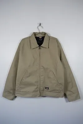Buy Dickies Eisenhower Lined Work Jacket Beige XL Mens Quilted Bomber • 59.99£
