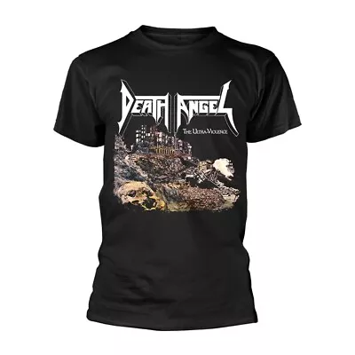 Buy DEATH ANGEL - THE ULTRA-VIOLENCE (BLACK) BLACK T-Shirt, Front & Back Print Small • 20.09£