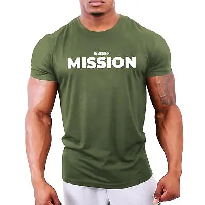 Buy Mission - Men's Bodybuilding T-Shirt | Gym Training Vest Top By GYMTIER • 13.99£