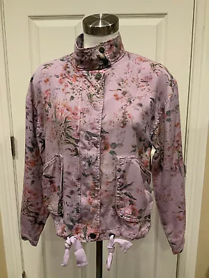 Buy Marrakech Light Purple Floral Zip-Up Jacket, Size XS • 22.42£