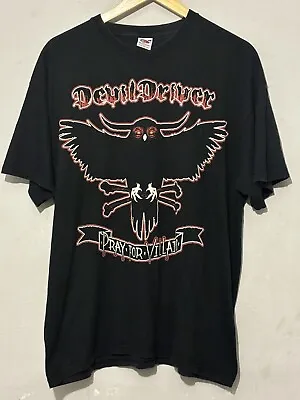 Buy (A3) Vintage BLACK 2009 DEVIL DRIVER Tour T Shirt “pray For Villains” Size XL • 30£