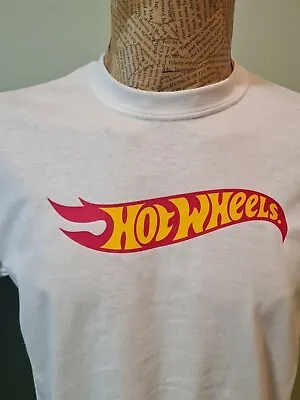 Buy Hotwheels Motors T-Shirt Mens Unisex Top White Dinky Cars Hot Wheels Retro  • 15.99£