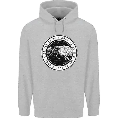 Buy Viking A Wolf Of Odin Than A Lamb Of God Mens 80% Cotton Hoodie • 24.99£