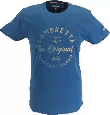 Buy Lambretta Mens Dark Blue Original Heritage T Shirt … • 16.99£