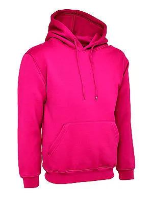 Buy Men's Hoodie Size XS To 6XL Plain Hooded Fleece Sweatshirt Premium • 14.99£