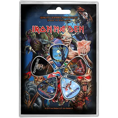 Buy IRON MAIDEN Later Albums : 1mm Guitar Picks 5-PLECTRUM PACK Official Merch • 5.95£