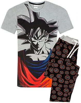Buy Dragonball-Z Goku Character Long Leg Men's Short Sleeve Style Pyjamas • 22.99£