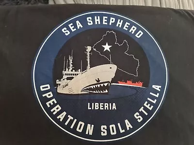 Buy Sea Shepherd Operation Sola Stella Liberia T Shirt Size 3xl XXXL  • 15£