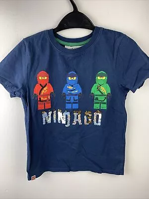 Buy H&M Lego Ninja Navy Sequin T-shirt 7-8 Years  • 3£