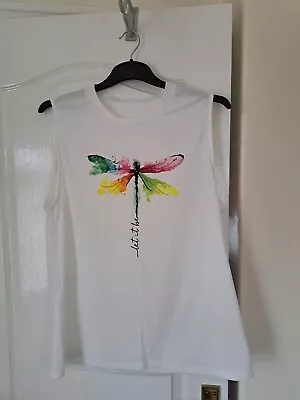 Buy Sleeveless Dragonfly T-shirt Size 2XL • 2£