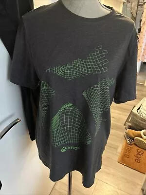 Buy F&F Xbox Grey With X Box Green Print To Front T Shirt Size L • 1.99£
