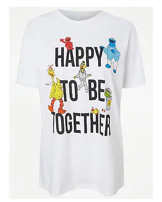 Buy Sesame Street - Happy To Be Together - Ladies Relaxed Fit T Shirts • 11.99£