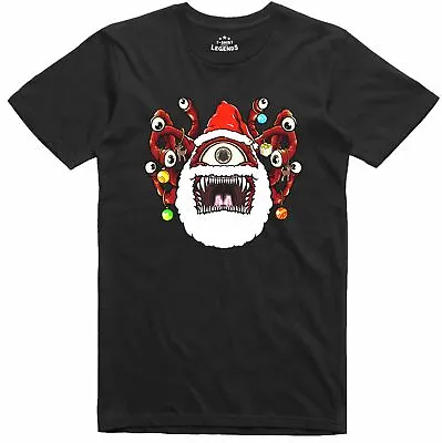 Buy Christmas Beholder T Shirt Santa Dungeons Dragons Role Playing Regular Fit   • 11.99£