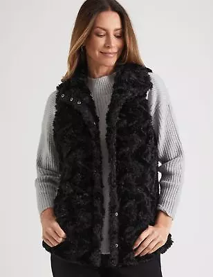 Buy Womens Regular Vest - Black Winter Jacket - Faux Fur Casual Work Wear | MILLERS • 15.21£