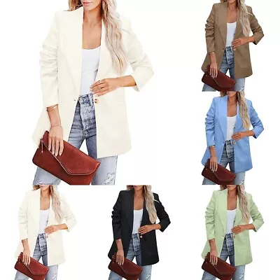Buy Jackets Female Personalized Pockets Coats Daily High Quality Long Sleeve • 24.59£