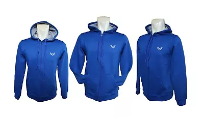 Buy Mens Hoodies Zip Up Hooded Fleece Zipper Top Plain Jacket Coat Warm Jumper Blue • 14.99£