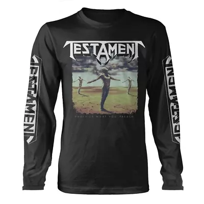 Buy Longsleeve Testament Practice What You Preach Official Tee T-Shirt Mens Unisex • 33.12£