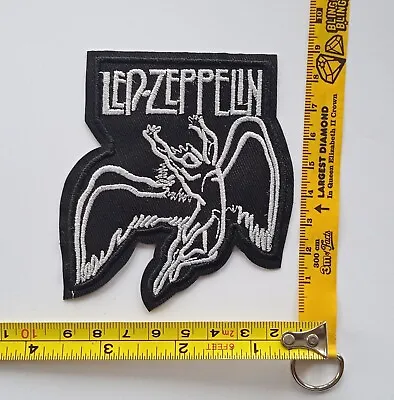 Buy Led Zeppelin Music Band Patch Sew/Iron On Embroidered Badge Jacket Jeans Bag • 2.69£